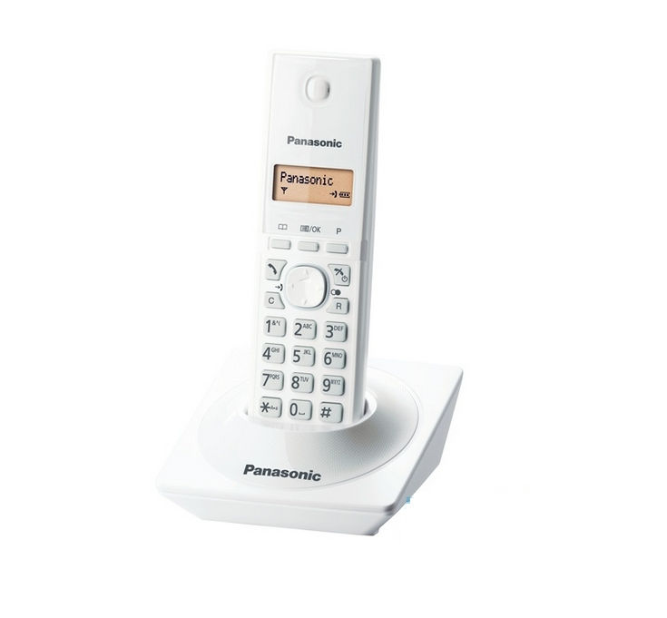 Panasonic KX-TG1711HGW DECT hívóazonosítós fehér telefon fotó, illusztráció : PANASONIC-44588