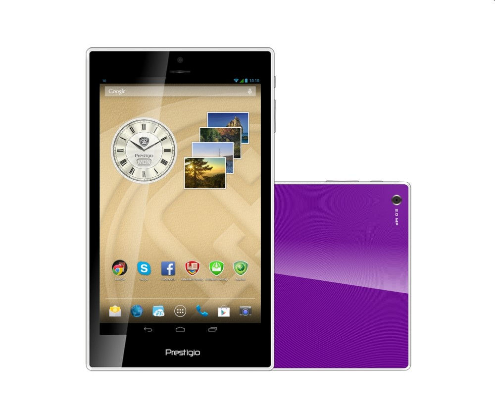 Tablet-PC 8.0   IPS 1280x800 3G 16GB Android 4.2 QC Violet PRESTIGIO MultiPad C fotó, illusztráció : PMT5887_3G_D_VI