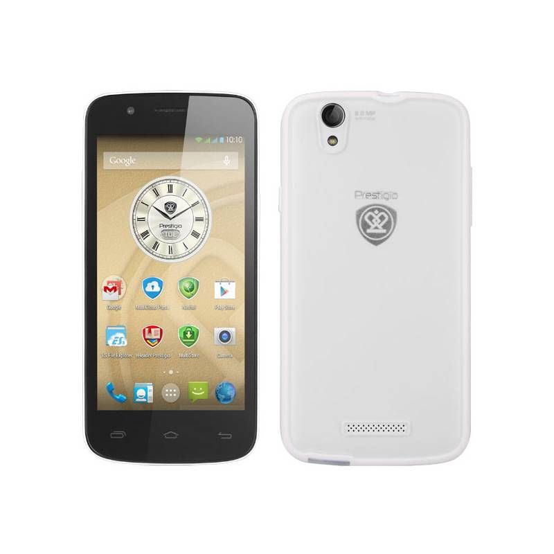 Dual sim mobiltelefon 5  IPS QHD QC Android 1GB/8GB 8.0 MP/2 MP fehér fotó, illusztráció : PSP5504DUOWHITE