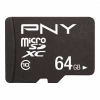 64GB Memria-krtya microSDXC Performance Plus Class10 +adapterrel PNY