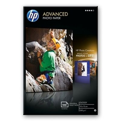 HP Fotópapír Photo Paper Advanced Glossy 10x15cm, 100 lap, 250g/m2 - Már nem fo fotó, illusztráció : Q8692A