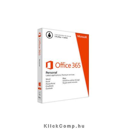 Office 365 Personal 32/64 Hungarian Subscr 1YR Eurozone Medialess fotó, illusztráció : QQ2-00070