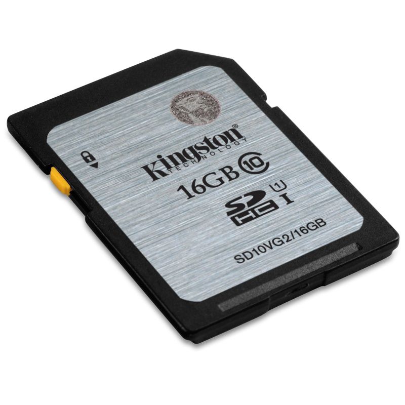 Memória-kártya 16GB SD SDHC Class 10 UHS-I Kingston SD10VG2/16GB fotó, illusztráció : SD10VG2_16GB