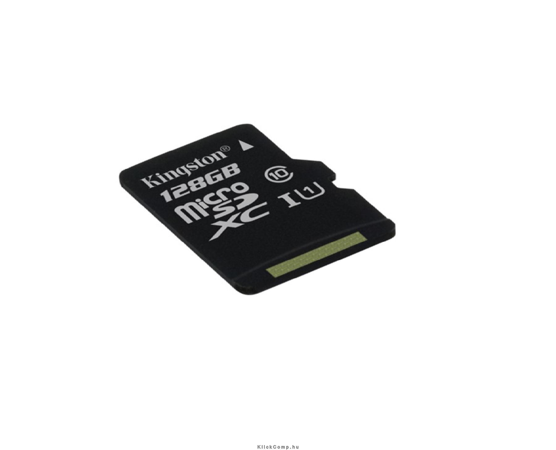 Memória-kártya 128GB SD micro SDXC Class10 Kingston SDC10G2/128GBSP fotó, illusztráció : SDC10G2_128GBSP
