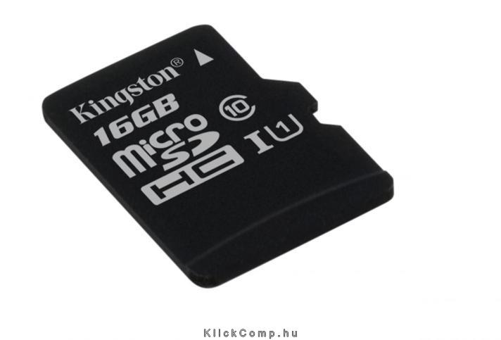 Memória-kártya 16GB SD micro SDHC Class 10 UHS-I Kingston SDC10G2/16GBSP fotó, illusztráció : SDC10G2_16GBSP