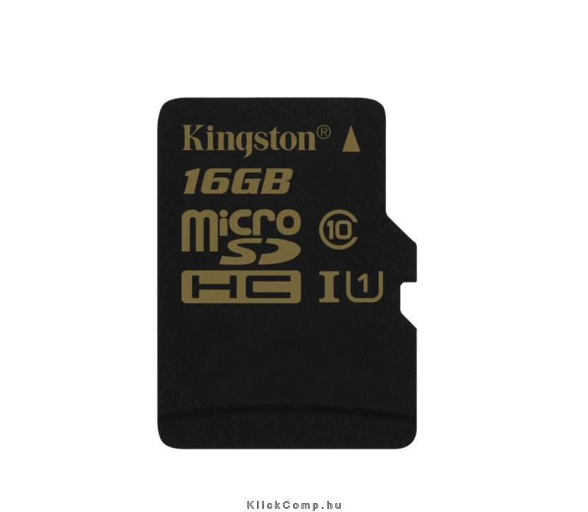 16GB SD micro SDHC Class 10 UHS-I SDCA10/16GB memória kártya adapterrel fotó, illusztráció : SDCA10_16GB