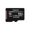 Memria-krtya 64GB SD micro SDXC Class 10 A1 Kingston Canvas Select Plus                                                                                                                               