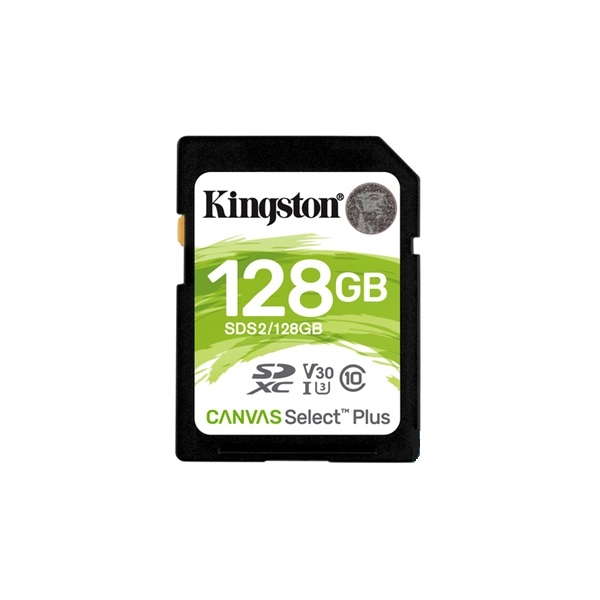 Memória-kártya 128GB SD Kingston Canvas Select Plus (SDXC Class 10 UHS-I U3) fotó, illusztráció : SDS2_128GB