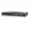Cisco SG500-28 24port LAN 10/100/1000Mbps, 4 SFP menedzselhet rack switch