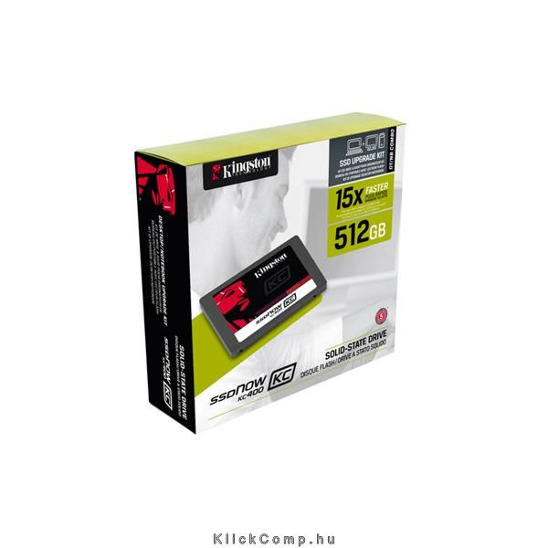 512GB SSD SATA3 2,5  7mm Kingston SKC400S3B7A/512G Upgrade Kit fotó, illusztráció : SKC400S3B7A_512G