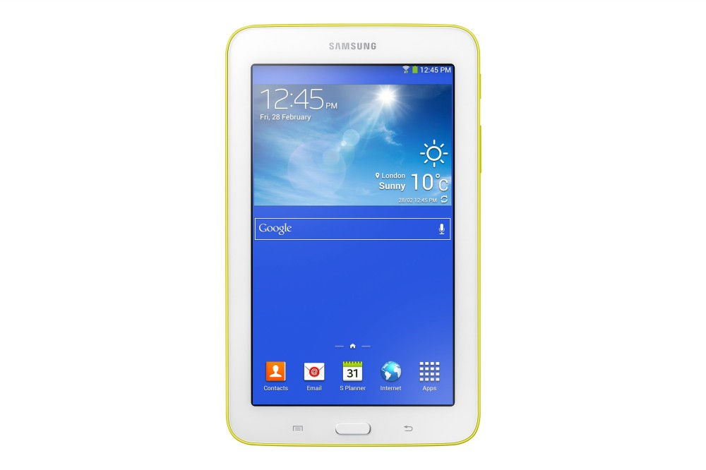 Galaxy Tab 3 7.0 Lite/Goya WiFi 8GB tablet, sárga T110 fotó, illusztráció : SMG-SM-T110NLYAXEH
