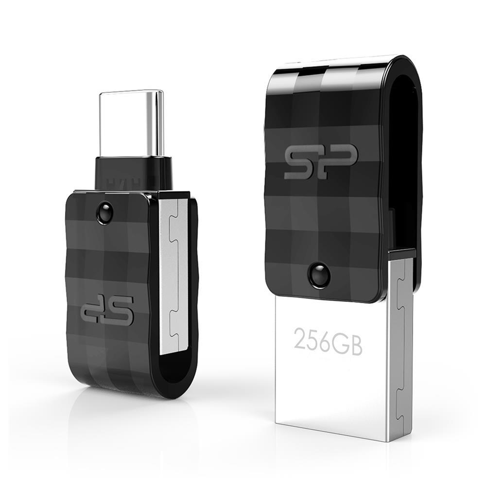 128GB Pendrive USB3.2 fekete Silicon Power Mobile C31 fotó, illusztráció : SP128GBUC3C31V1K