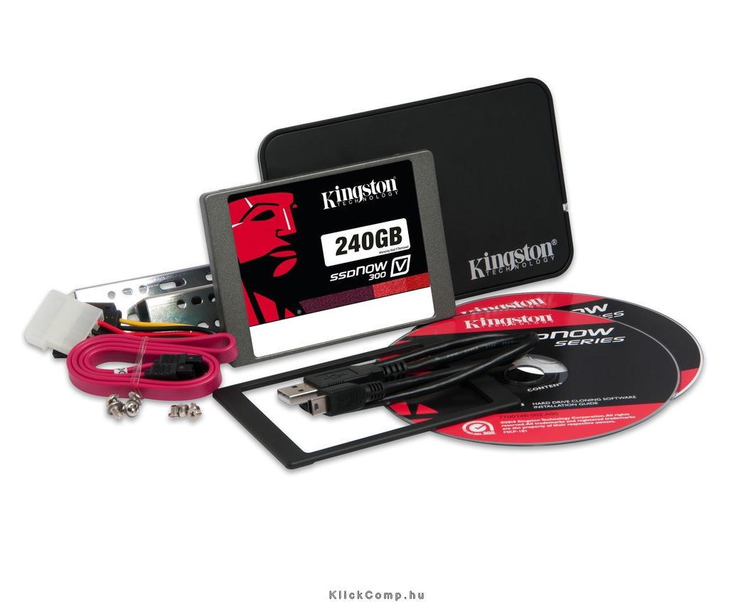 240GB SSD SATA3 2,5  7mm KINGSTON SV300S3B7A/240G Upgrade Kit fotó, illusztráció : SV300S3B7A_240G