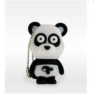 Pendrive 4GB  a panda fehér-fekete USB2.0 - Már nem forgalmazott termék fotó, illusztráció : Tribe-Paul
