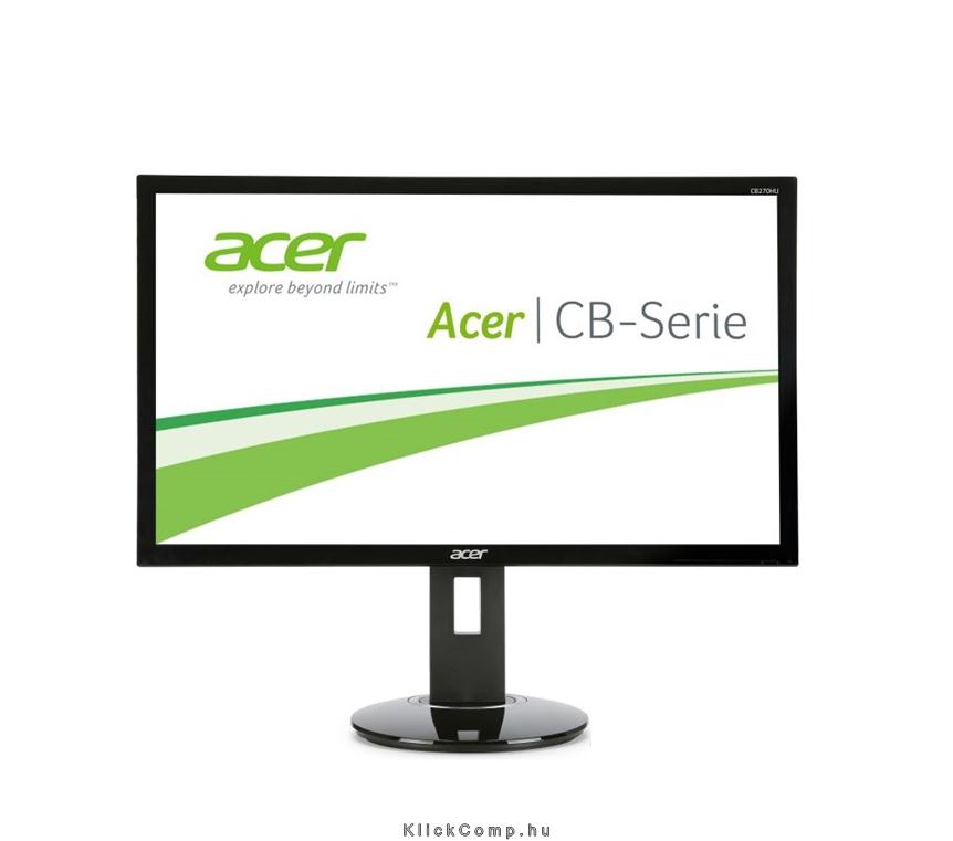 Monitor 27  IPS LED DVI HDMI DisplayPort multimédiás Acer CB270HUbmidpr fotó, illusztráció : UM.HB0EE.001