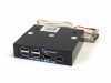 3,5  USB 2.0+1394 kivezet�s, fekete ( 1 �v )