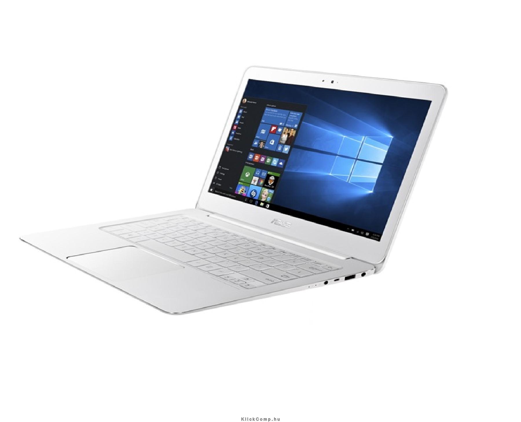 ASUS laptop 13,3  FHD M3-6Y30 8GB 128B SSD Win10 fehér ASUS ZenBook fotó, illusztráció : UX305CA-FC213T