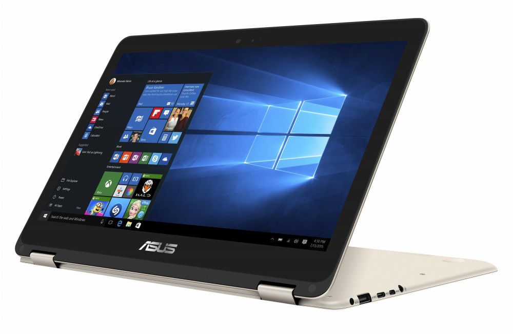ASUS laptop 13,3  FHD Touch m3-7Y30 4GB 128GB SSD Arany Win10Home fotó, illusztráció : UX360CA-C4150T