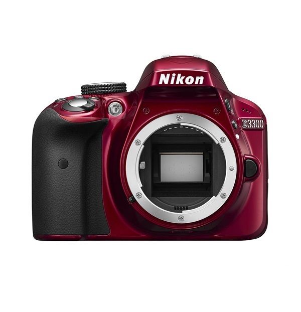 Digitális fényképezőgép Nikon D3300 csak váz!!! vörös digitális tükörreflexes f fotó, illusztráció : VBA391AE