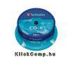 CD-R lemez, 700MB, 52x, hengeren, VERBATIM "DataLife"