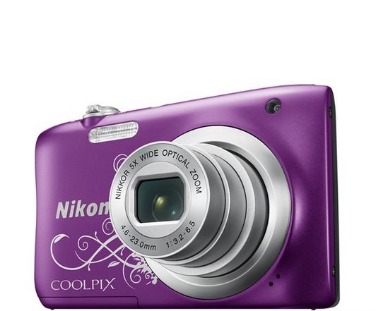 Nikon Coolpix A100 Lila LineArt digitális fényképezőgép fotó, illusztráció : VNA974E1
