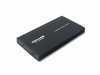 HÁZ 2.5 DRIVE-HOZ Vipower 2,5 USB2 alu külső ház,SATA,fek( 1 év)