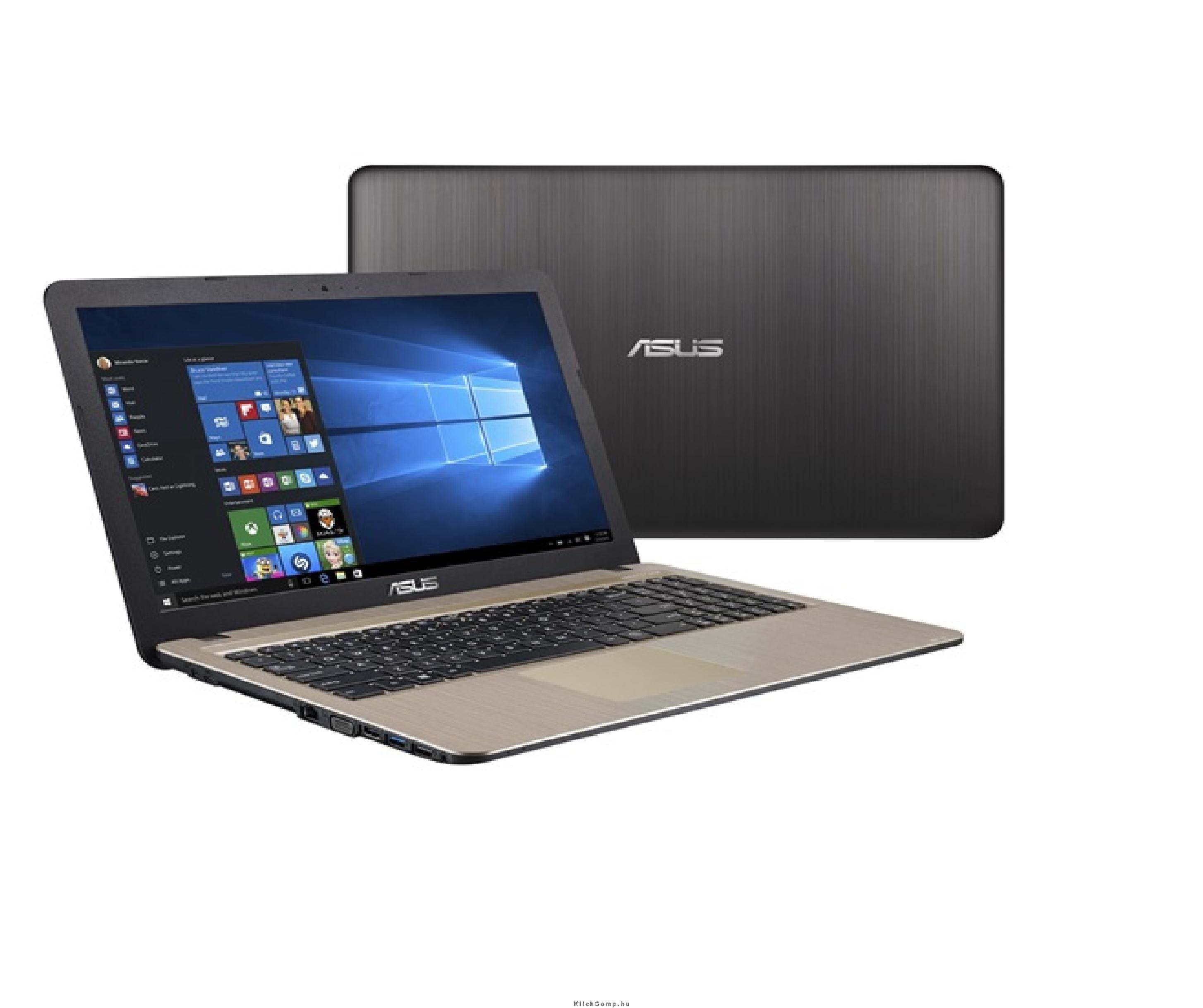 ASUS laptop 15,6  N3050 Win10 fekete-ezüst fotó, illusztráció : X540SA-XX041T