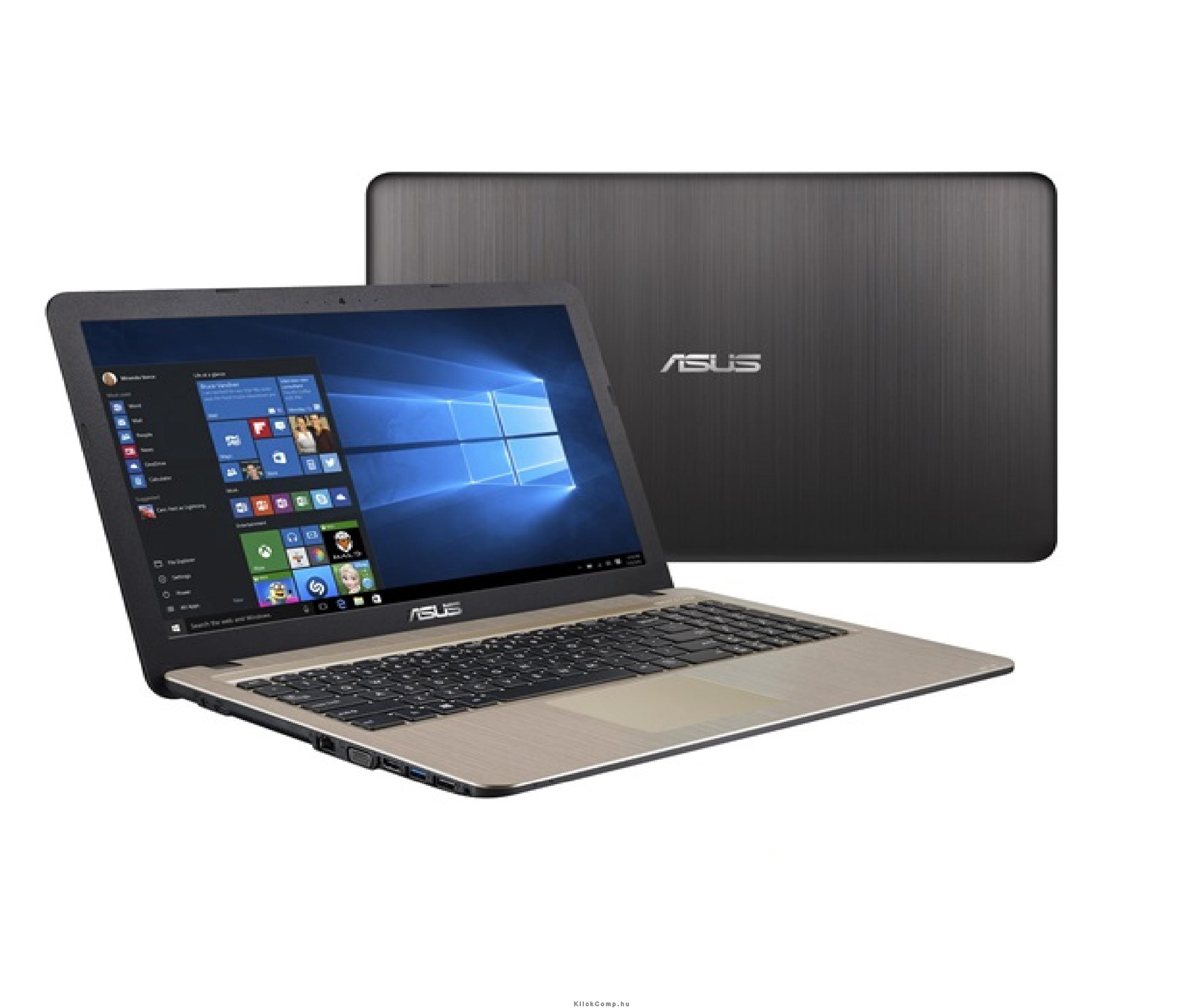 ASUS laptop 15,6  N3050 1TB fekete-ezüst fotó, illusztráció : X540SA-XX047D