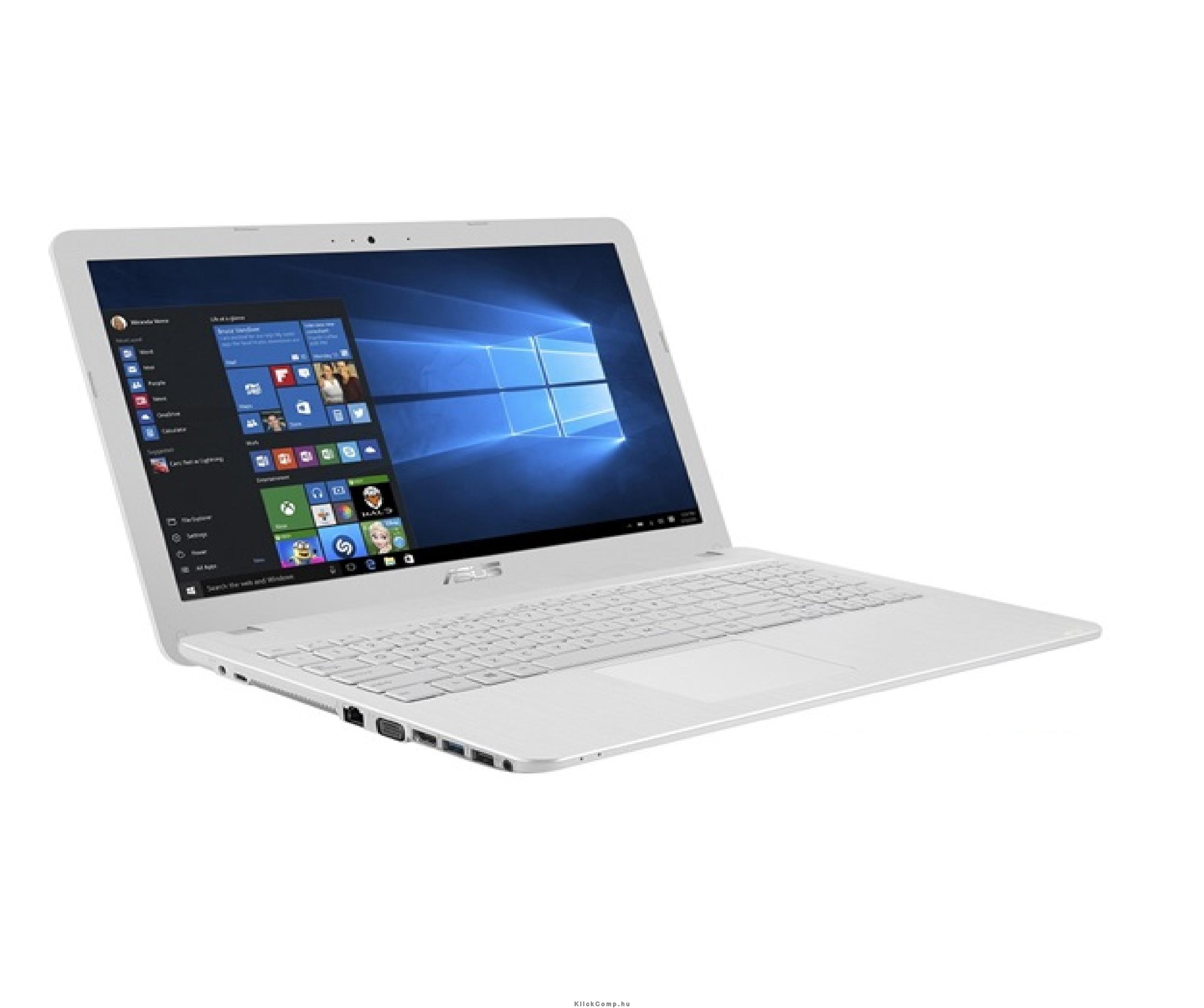 ASUS laptop 15,6  N3050 Win10 fehér fotó, illusztráció : X540SA-XX153T