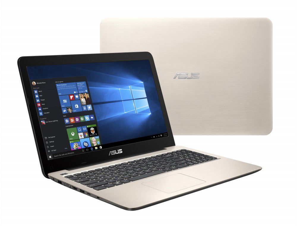 ASUS laptop 15,6  FHD i7-6500U 8GB 1TB GTX-940M-2GB Arany Win10Home fotó, illusztráció : X556UQ-DM594T