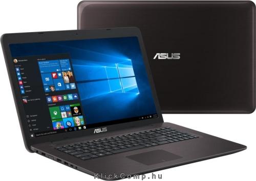 Asus laptop17,3  i3-6100U 4GB 1TB win10 barna fotó, illusztráció : X756UA-TY003T