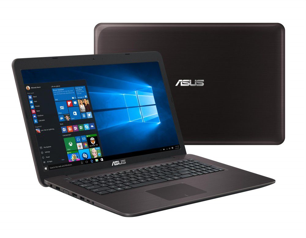ASUS laptop 17,3  FHD i3-6100U 4GB 1TB Nvidia-940MX-2GB Sötétbarna fotó, illusztráció : X756UQ-T4043D