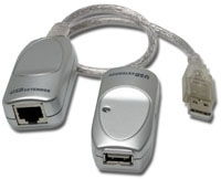 USB Extender 60 m-ig UTP kábellel fotó, illusztráció : XUCE60