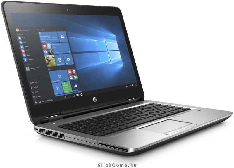 HP ProBook 640 G3 laptop 14  FHD i5-7200U 8GB 256GB SSD Win10Prof. fotó, illusztráció : Z2W32EA