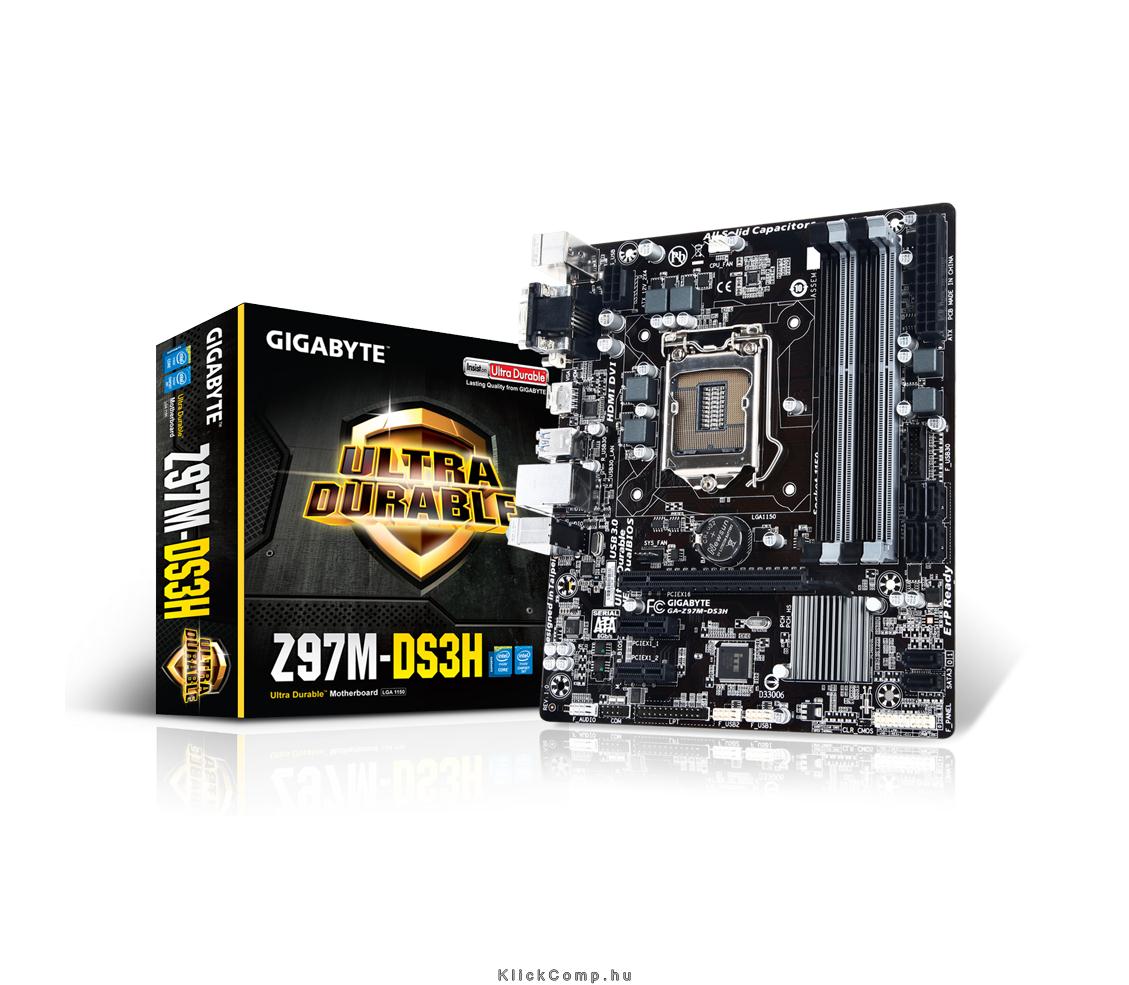 Intel Z97 LGA1150 mATX alaplap fotó, illusztráció : Z97M-DS3H