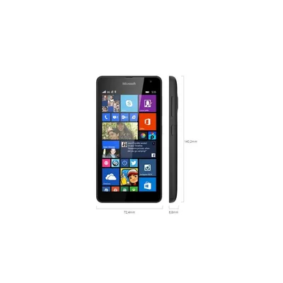 Microsoft Lumia 535 Dual SIM Black mobiltelefon 535DG fotó