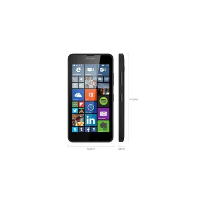 Dual SIM mobiltelefon Microsoft Lumia 640 fekete 640DSBL fotó