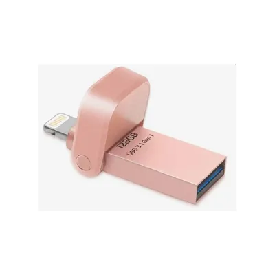 128GB PenDrive Lightning / USB3.1 Rose Gold ADATA AAI920-128G-CRG Flash Drive AAI920-128G-CRG fotó
