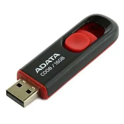 16GB Pendrive USB2.0 fekete Adata C008 AC008-16G-RKD fotó