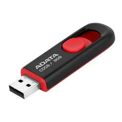 8GB Pendrive USB2.0 fekete Adata C008 AC008-8G-RKD fotó
