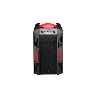 Számítógépház MicroATX fekete piros Aerocool Xpredator Cube CAAC205 fotó
