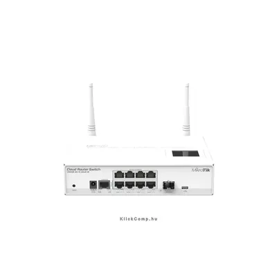 8 port Switch GbE Cloud Router Switch LAN SFP uplink 802.11b g n MikroTik CRS109-8G-1S-2HnD-IN CRS109-8G-1S-2HND-IN fotó