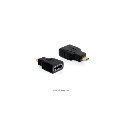 Adapter High Speed HDMI micro D male > A female Delock DELOCK-65242 fotó