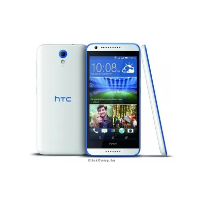 Dual SIM mobiltelefon HTC Desire 620G fehér/kék DESIRE620GBL fotó
