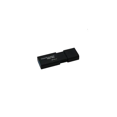 64GB Pendrive USB3.0 fekete Kingston DataTraveler 100G3 DT100G364GB fotó
