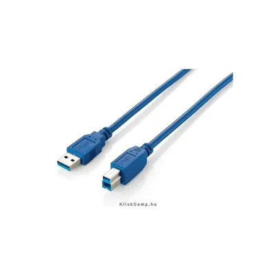 USB 3.0 A-B kábel, apa apa, duplán árnyékolt, 1,8m Delock EQUIP-128292 fotó