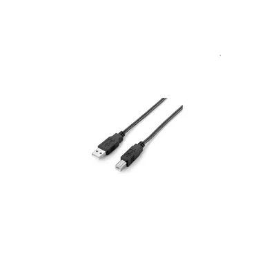 USB nyomtató-kábel 3m USB2.0 A-B apa anya, duplán árnyékolt - Már nem forgalmazott termék EQUIP-128861 fotó