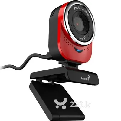 Webkamera Genius QCam 6000 FullHD1920x1080p Piros USB GENIUS-32200002401 fotó