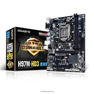 Alaplap H97 LGA1150 m-ATX alaplap Intel H97M-HD3 fotó
