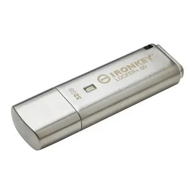 32GB Pendrive USB3.2 ezüst Kingston IronKey Locker+ 50